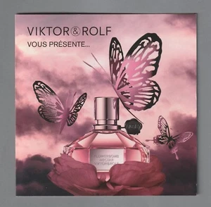 Carte publicitaire papier glacé - Flowerbomb Viktor & Rolf recto verso 2 volets - Imagen 1 de 3