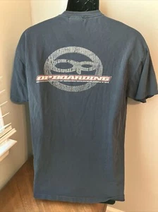 Vtg OP Men T-Shirt Large Blue Graphic Short Sleeve Boardware Skateboard - Picture 1 of 7