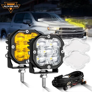 AUXBEAM 2 piezas 3" pulgadas 80W LED Luz de Trabajo Punto Offroad Conducción Faros Antiniebla Para GMC - Imagen 1 de 12