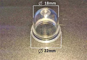 1 POIRE POMPE D'AMORCAGE ESSENCE MODÈLE 18mm TRONÇONNEUSE DÉBROUSSAILLEUSE.... - Picture 1 of 2