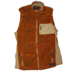 Gilet sherpa Southern Marsh uomo XL arancione grigio full zip outdoor escursionismo - Foto 1 di 12