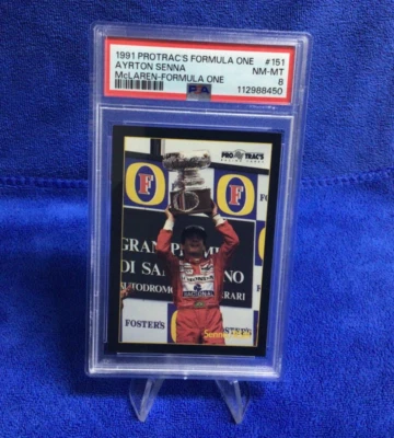 1991 PRO TRAC'S FORMULA ONE # 151 AYRTON SENNA - McLAREN  - PSA 8 - Image 1 of 4