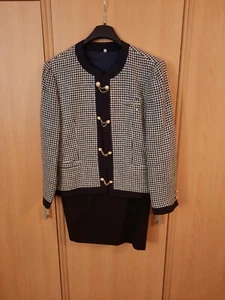 Damen Kostüm Gr. 42 schwarz/weiß - Bild 1 von 4
