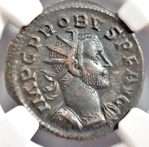Probus Roman Empire NGC Ch AU Aurelianianus Cornucopia Caduceus Felicitas Tempor - Picture 1 of 24
