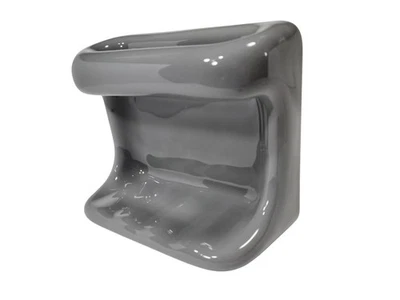 Vintage Grey Ceramic Soap Dish Tray Shower Washcloth Holder Cloth Bar Suede Gray - Image 1 of 4