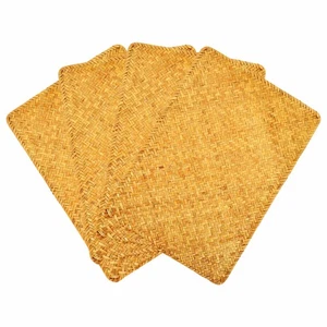 Pack of 4, Natural Seagrass Place MatHand-Woven Rectangular Rattan2859 - Picture 1 of 8