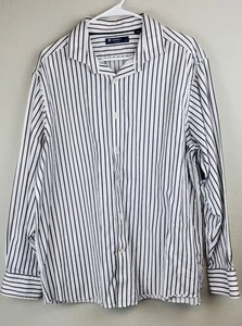 Cremieux Collection Men's XL Striped Button Down Long Sleeved Shirt 100% Cotton - Picture 1 of 9