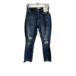 NWT Abercrombie & Fitch The Skinny High Rise Curve Love Jeans Women's Size 26/2 - Picture 1 of 11