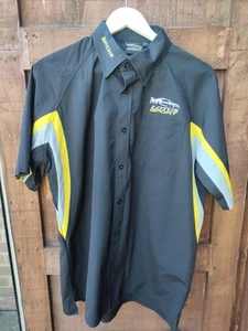 Camisa Para Hombres Bordada Lotus Botón Deportivo Manga Corta Talla L Bolsillo en el Pecho - Imagen 1 de 15