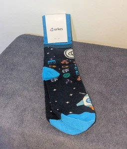 Sock Club Orkes Space Socks Black Blue Brand New - Picture 1 of 5