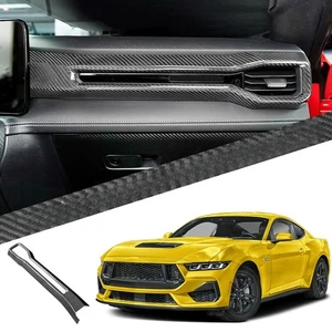 Real Dry Carbon Dashboard Panel AC Vent Trim For Ford Mustang S650 GTD 2024+ - Picture 1 of 14