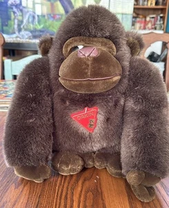 Neu Dakin Goro Gorilla Plüschtier Stofftier braun ca. 16 Zoll groß 1988 - Bild 1 von 3