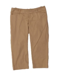 MOSSIMO Womens Straight Capri Trousers US 8 Medium W32 L20 Beige Cotton DB52 - Picture 1 of 3