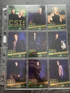 CSI Series 3 - Set of 9 Foil Chase Cards #F1-F9 - Picture 1 of 2