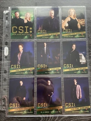 CSI Series 3 - Set of 9 Foil Chase Cards #F1-F9 - Image 1 of 2