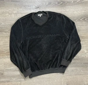 Maglione Girocollo Vintage Georgio Armani Le Collezioni Simint Taglia Large Grigio - Foto 1 di 14