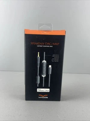 V-MODA Speakeasy DAC/AMP 3-Button Lightning Headphone Cable - Grey - Image 1 of 4