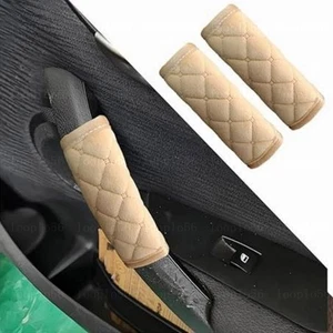 Protector de reposabrazos de barandilla de techo cubierta de manija de puerta interior de coche de felpa suave 2 piezas - Imagen 1 de 5