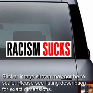 Racism Sucks - Window Bumper Sticker - Bild 1 von 1