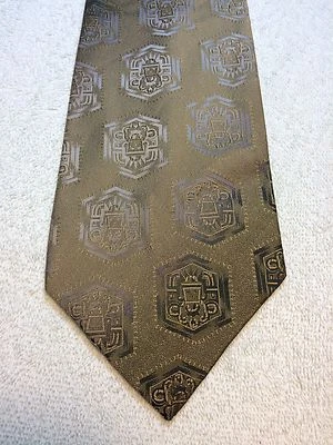 CORBATA VINTAGE WEMBLEY PARA HOMBRE 4,25 X 54 BRONCE CON GRIS Foto 1 de 4