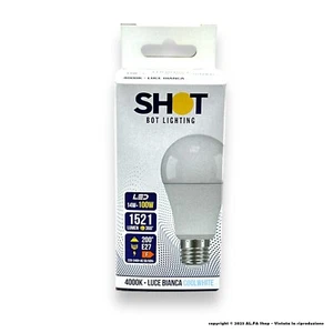 Lampadina LED 14W 4000K E27 attacco grande Luce Fredda basso consumo - Picture 1 of 1