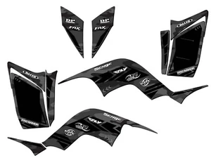 All Years RAPTOR 90 APACHE Grey Senge Graphics Kit Compatible with Yamaha - Picture 1 of 7