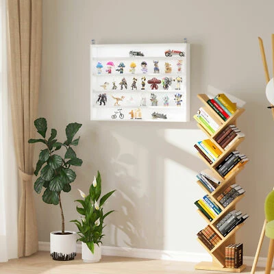 Настенный 5-уровневый стеклянный шкаф-витрина для коллекционных предметов / фигурок - Изображение 1 из 4