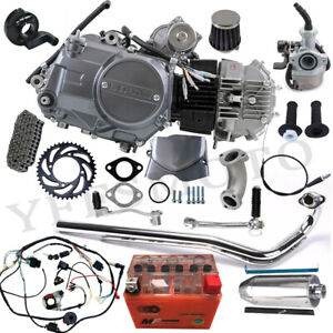 Lifan 125cc Engine Motor Kits w/Battery for CRF50F Z50R ATC70 CL70 Apollo Taotao