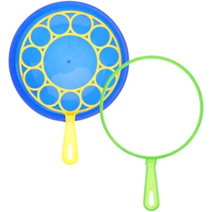 Large Bubble Tool Set Child Blower Wand Sticks for Kids Cute with Tray - Picture 1 of 12