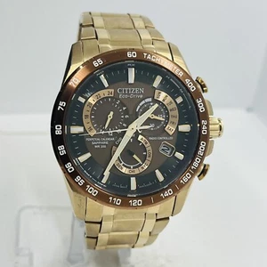 Citizen Men's Watch Pcat Chronograph Sapphire 42mm AT4106-52X Radio Controlled - Picture 1 of 8