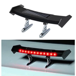 Solar Tail Light Flashing LED Light Safety Warning Lamp Car Exterior Accessories - Picture 1 of 14