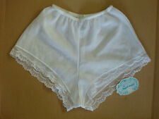 Vintage French Maid Lingerie Granny White Sheer TAP Panty Brief Sm NWT FREE Ship
