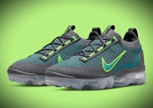 Nike Air Vapormax 2021 Flyknit Washed Teal Gray DM0025-001 Mens Size 12.5 NEW - Picture 1 of 10