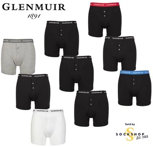 Paquete de 3 calzoncillos boxer Glenmuir para hombre 'William' botones delanteros U/Wear algodón S,M,L,XL - Imagen 1 de 14