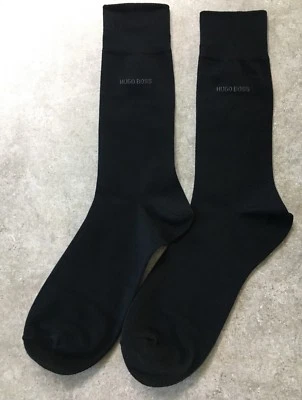 Fast shipping 10 Pair HUGO BOSS Men's Classic socks Back, Navy  US Size 9 -11 - Image 1 of 2