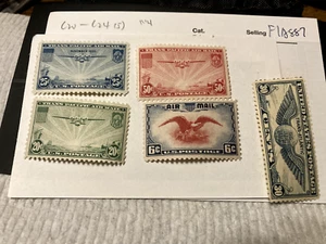 US Mint OG NH C-20-24, 5 Air Mail Stamps - Picture 1 of 2