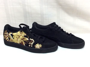 Tenis informales para mujer Puma 368137-02 de gamuza hiper bordado floral talla 7 - Imagen 1 de 12