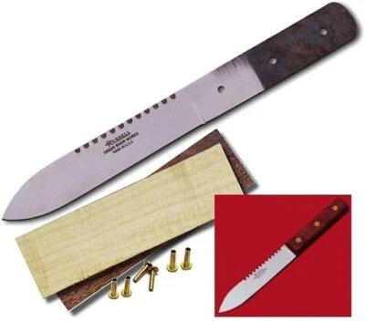 GREEN RIVER-DEXTER RUSSELL Green River Dadley Knife Kit - 5" Blade, Curly Maple Scales (YOU MAKE IT)