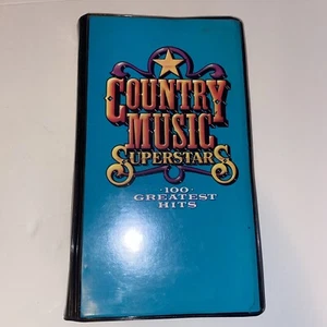 Country Music Superstars 100 Greatest Hits Cassette 1990 Box Set 6 Cassettes  - Picture 1 of 4