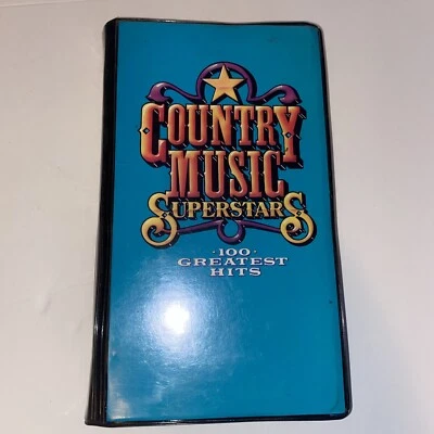 Country Music Superstars 100 Greatest Hits Cassette 1990 Box Set 6 Cassettes  - Image 1 of 4