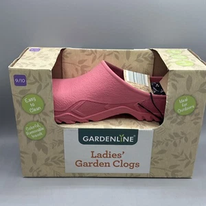 Gardenline Garden Clogs Womens 9/10 Rubber Slip On Removable Pink Color - Picture 1 of 5