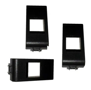 3 pz. ADATTATORE PORTAFRUTTO GEWISS CHORUS NERO  PER FRUTTO KEYSTONE RJ45 RJ12 - Foto 1 di 1