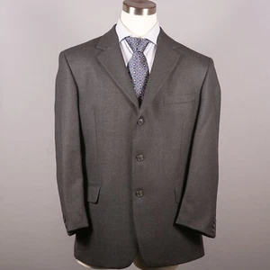 Andrew Fezza Fusion Mens Sport Coat 44R Cashmere & Lambswool Blazer Three Button - Picture 1 of 10