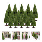 Model sosnowy Zielony model krajobrazu Miniaturowe drzewa dioramy 15 szt.