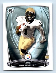 2014 Bowman Rookies Dri Archer Rookie Pittsburgh Steelers #75 - Picture 1 of 2