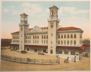 Havana Cuba Estacion Terminal Central Railway Station 1920s Original Print - Picture 1 of 2