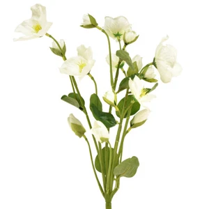 Christrosen Kunstblumen Weiß 37cm 2er Set Weihnachtsdeko Allergikerfreundlich - Bild 1 von 3