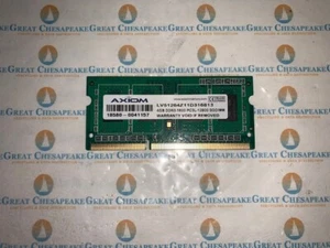 AXIOM LV51264Z11D316813 4GB 1Rx8 PC3L-12800S DDR3 1600MHz SODIMM SDRAM TESTED! - Picture 1 of 1