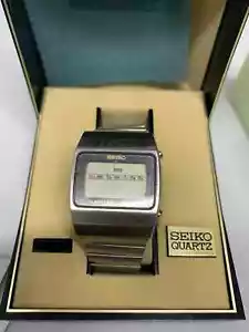 Reloj digital para hombre vintage Seiko Quartz LC M154-4019 T ENVÍO GRATUITO - Imagen 1 de 6