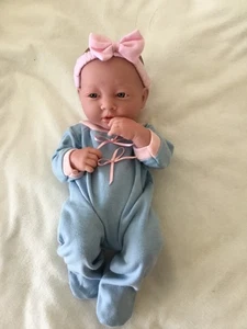 14” Berenguer #2207 Baby Doll Gender Neutral Dressed As A Girl - Picture 1 of 9